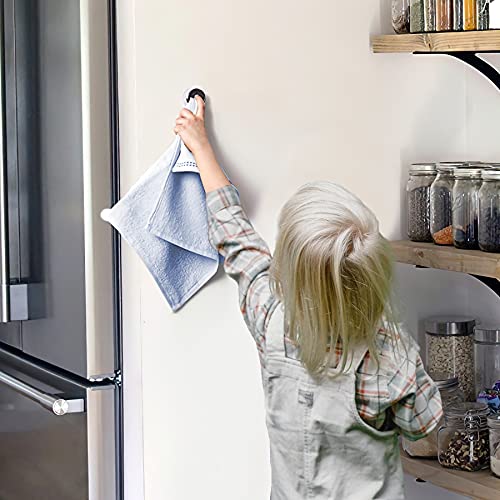 Philbinden 3-Piece Adhesive Towel Hooks - Chrome Round Dish Towel Holder