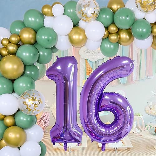 40 Inch Purple Number 23 Foil Balloon for Birthday & Weddings