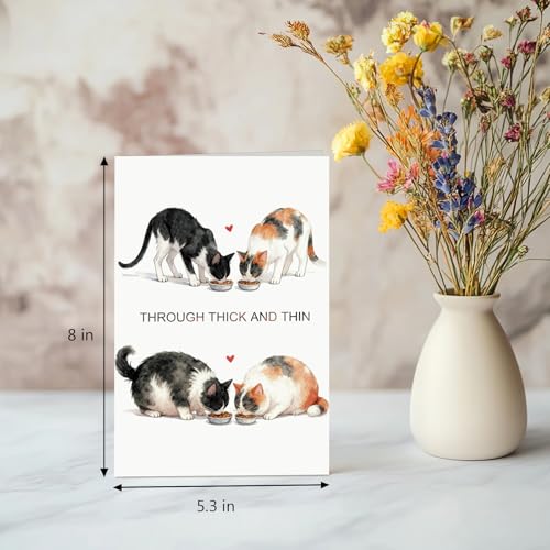 Romantic Cat Valentine's Day Card - Perfect for Cat Lovers