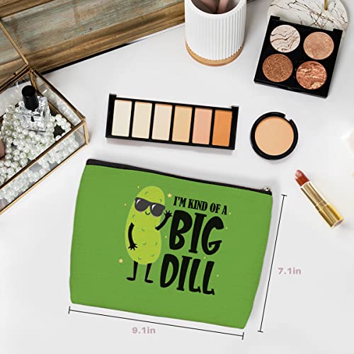 Wenboco Pickle Makeup Bag - Funny Dill Pickle Cosmetic Pouch