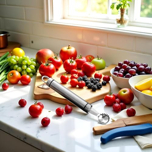 Stainless Steel Strawberry Huller & Tomato Corer Tool