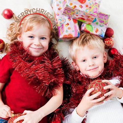 COCIDE Christmas Crystal Rhinestone Headband for Women Holiday Hair