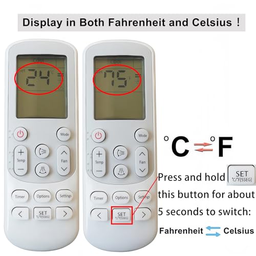 Universal Remote Control for Samsung Air Conditioners - Pre-Programmed