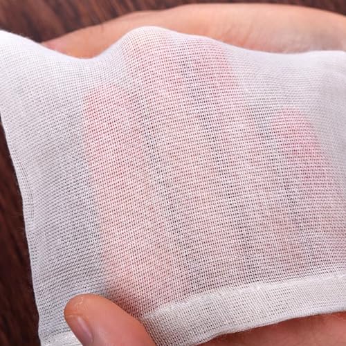 60PCS Reusable Cotton Drawstring Tea Bags - 3x4" Cheesecloth Straining Bags