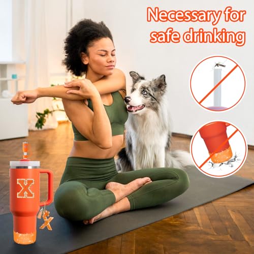 6-Piece Orange Cup Accessories Set for Stanley Tumbler 30oz/40oz