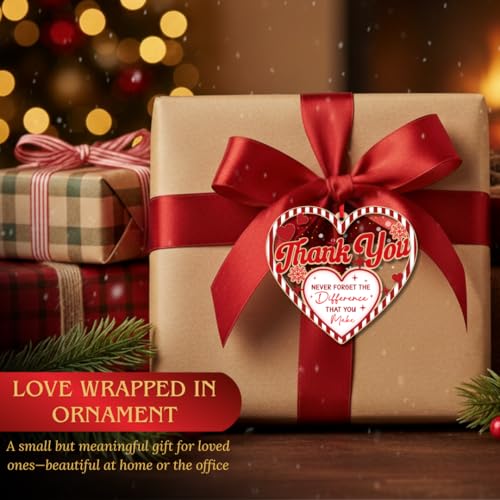 Thank You Appreciation Ornament 2025 - Holiday Gift for Teacher Coworker Boss Friend