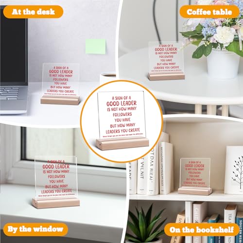 Thank You Gifts for Boss - Acrylic Desk Sign with Stand