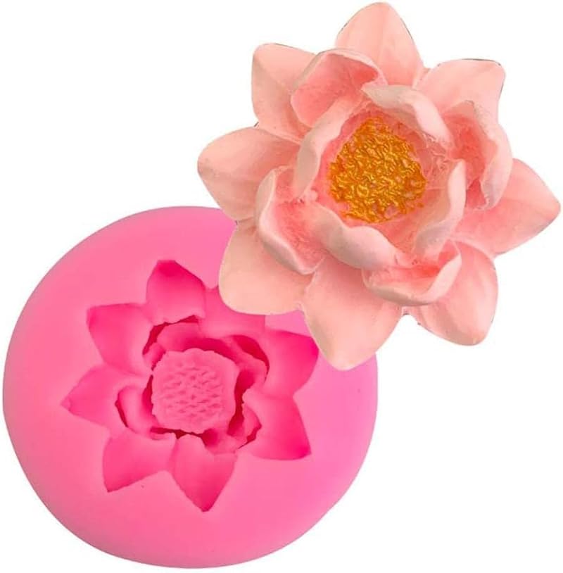 3D Flower Lotus Silicone Mold for Cake Toppers & Crafts