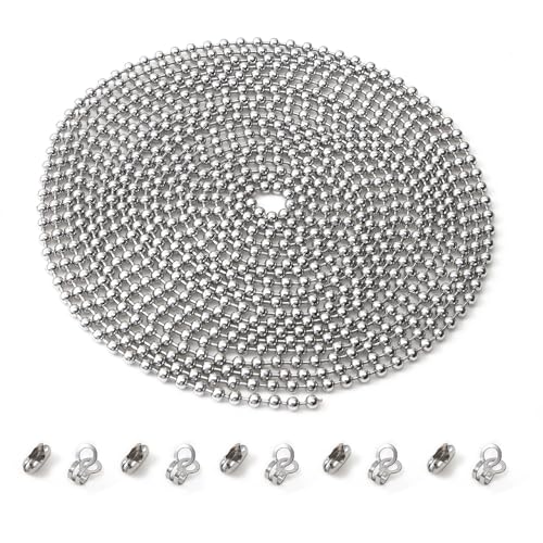 196 Inch Stainless Steel Ceiling Fan Pull Chain Extension with Connectors
