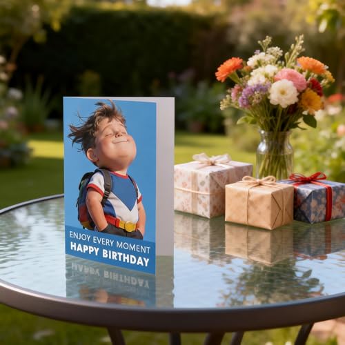 Funny Birthday Card with Envelope - 5x7 Inch Humorous Greeting