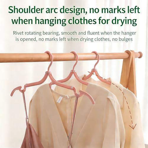 YOFAN 2-Pack Portable Folding Clothes Hangers - Travel & Home Use
