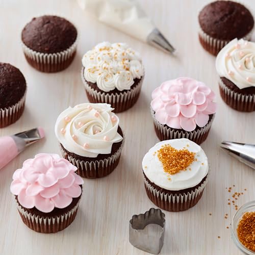 Wilton Pink Sugar Pearl Sprinkles for Cakes & Cupcakes 5 oz - Edible Elegant Decoration