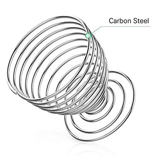 Jyukan Silver Makeup Sponge Holder - Spiral Drying Stand for Blender