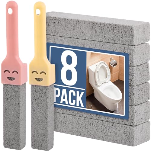 Navona 8-Pack Pumice Stone Cleaning Sticks with Handles