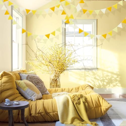 Ombre Yellow Mini Bunting Banner - 24ft Felt Party Decor