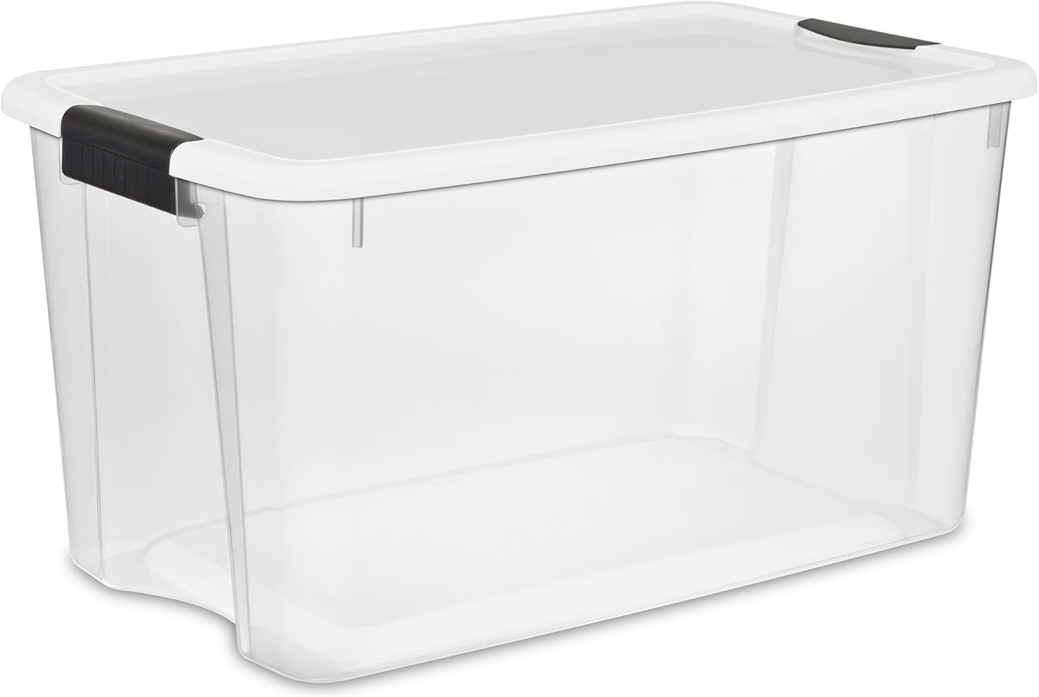 Sterilite 24-Pack Ultra Latching Storage Bins - Clear Plastic, 70 Quart Heavy-Duty Organizing Containers