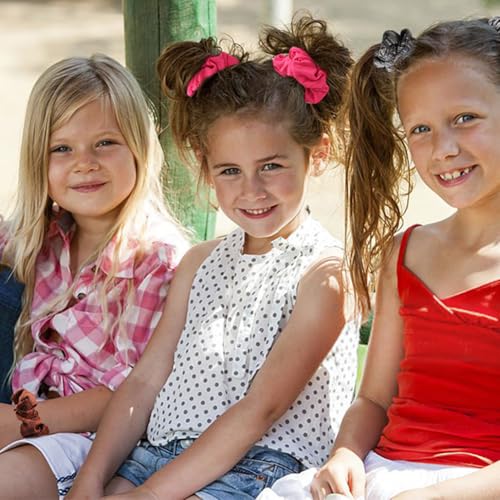 ELIHAIR Cotton Striped Hair Scrunchies - Gentle Frizz-Free Hair Ties