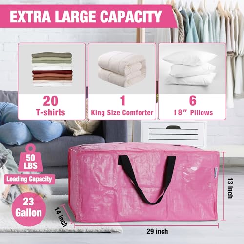 WORKPRO Heavy-Duty Extra Large Moving Bags - 6 Pack with Backpack Straps
