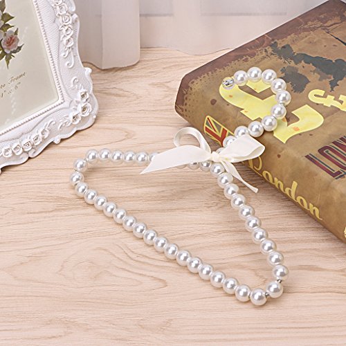 Decorative Pearl Bow Clothes Hanger for Baby, Children and Pet Clothing