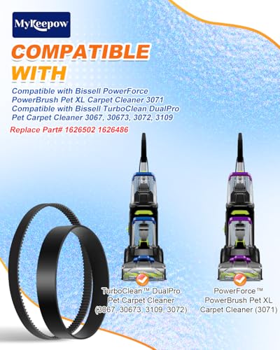 Replacement Vacuum Belt for Bissell PowerForce & TurboClean - 3 Pack