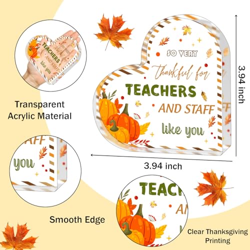 Heart-Shaped Acrylic Thanksgiving Decoration - Fall Home Decor