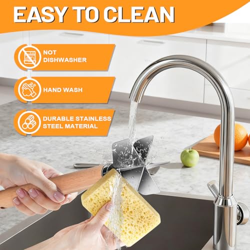 WLKSTS 11-Inch Stainless Steel Meat Masher with 6 Blades – Ground Beef & Mashed Potatoes, One Pack