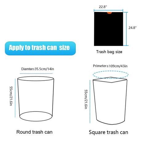 Feiupe 10 Gallon Drawstring Trash Bag Garbage Bag Trash Can Liner,0.9 Mil,90 Count (Black, 10 Gallon)