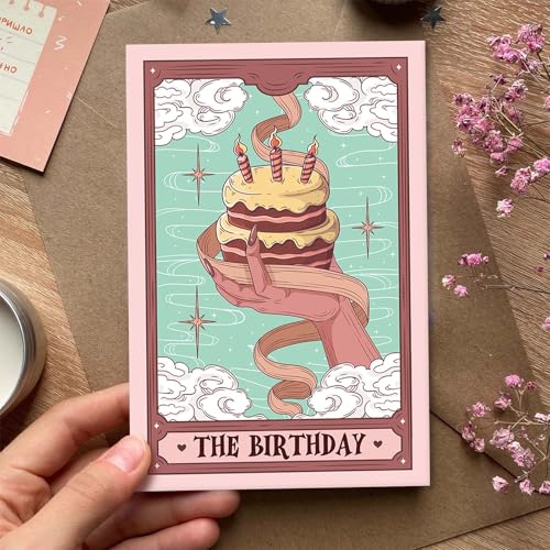 Tarot Birthday Card for Tarot Lovers | Magical 8x5.3 Card