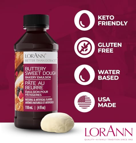 LorAnn Buttery Sweet Dough Emulsion for Baking - Gluten-Free & Keto