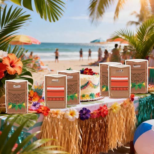 50PCS Hawaiian Party Favor Bags for Kids - Summer Goodie Bags
