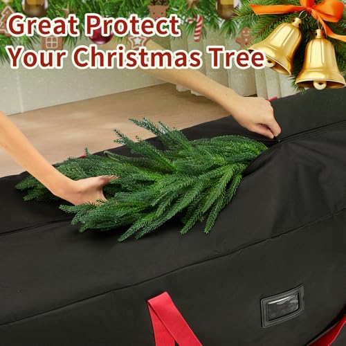 Heavy-Duty Christmas Tree Storage Bag 7.5ft Waterproof Organizer with Handles
