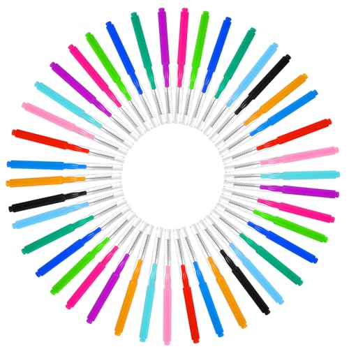 JJUNW 50 Pieces Interdental Brushes Mixed Color Dental Cleaning Tools