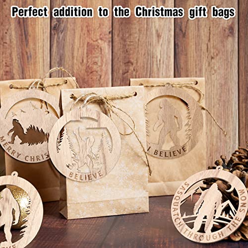 Yungyan 8 Pcs Bigfoot Christmas Ornaments - Funny Sasquatch Tree Decor