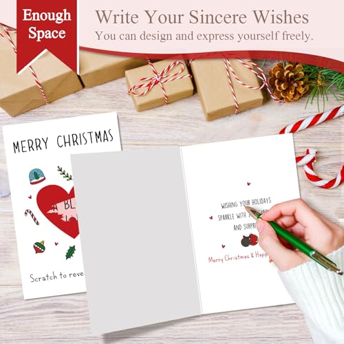 Funny Scratch Off Christmas Card for Husband Boyfriend - Rude Pun Xmas Card