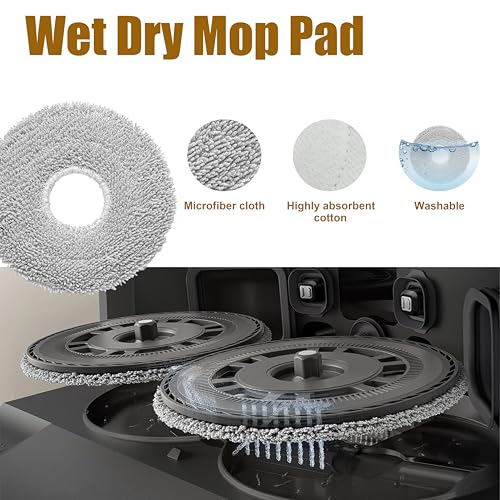 10-Pack Microfiber Mop Pads for Dreame Robot Vacuums