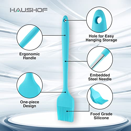 Silicone Basting Brush Set - Food Grade, Heat Resistant, 5 Colors