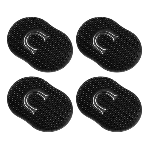 Tenalleys Pocket Palm Hair Brush & Beard Comb 4 Pcs Finger Loop Scalp Massager