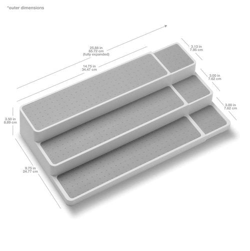 madesmart 3557222 Shelf Organiser, Plastic