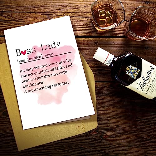 Funny Boss's Day Card for Women - Boss Lady Definition