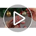 Pink Cupcake Christmas Ornament - Metal Glitter Dessert Holiday Decor - Variation A-Pink