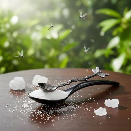 Vintage Dragonfly Tea Spoon - Stainless Steel Long Handle Spoon