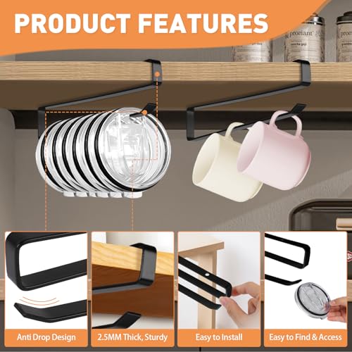 IPEROT Tumbler Lid Organizer - 2 Pack Space-Saving Rack for 12 Lids
