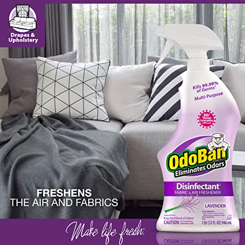 OdoBan Lavender Scent Disinfectant Spray - Set of 3, 32 oz