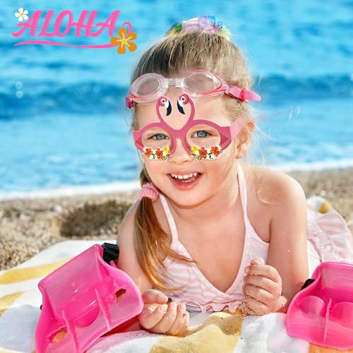 12 PCS Hawaiian Theme Paper Eyeglasses - Luau Party Props