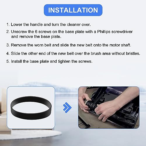 Bissell Vacuum Belt Replacement 2-Pack for Powerforce Models