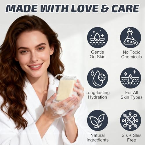 Grass-Fed Beef Tallow Soap Bar - Organic Moisturizing Face & Body Wash