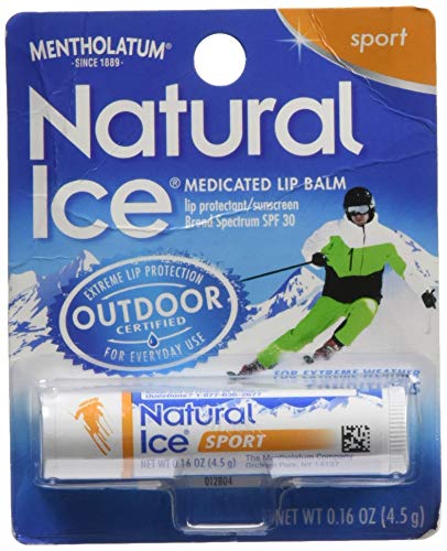 Natural Ice Sport Medicated Lip Balm SPF 30 Sunscreen - 2 Pack