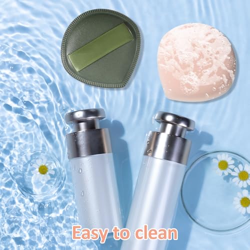 Qianyu 5Pcs Makeup Sponge Set Latex-Free Cosmetic Sponges with Storage Box