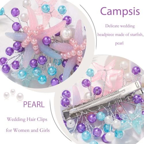 Campsis Starfish Pearl Wedding Hair Clip & Bridal Barrette