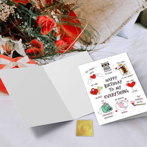 Romantic Happy Birthday Card for Boyfriend - Birthday1